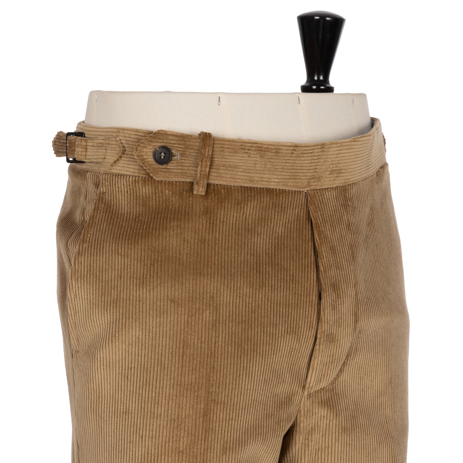 Exclusively for Michael Jondral: Light Brown Trousers in Brisbane Moss 8 Whale Cotton Corduroy - Rota Sartorial